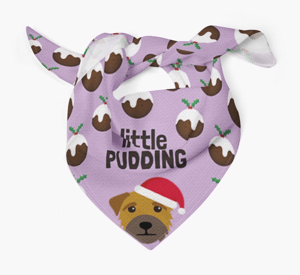 Little Pudding : Personalised {breedFullName} Christmas Bandana