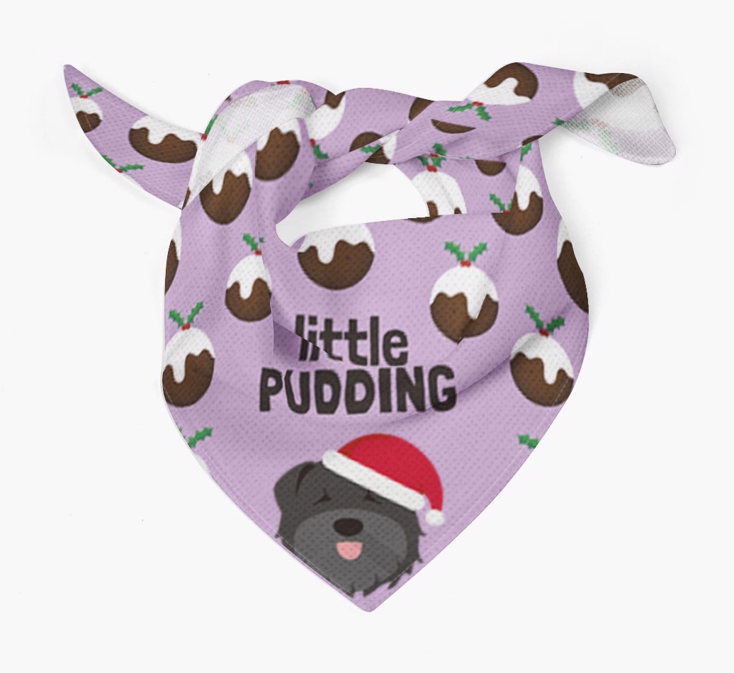 Little Pudding : Personalized {breedFullName} Christmas Bandana