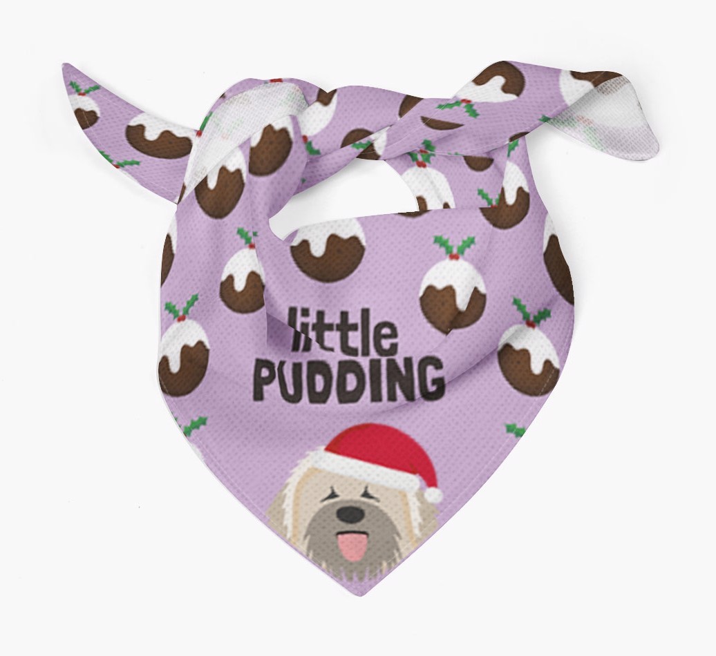 Little Pudding : Personalized {breedFullName} Christmas Bandana