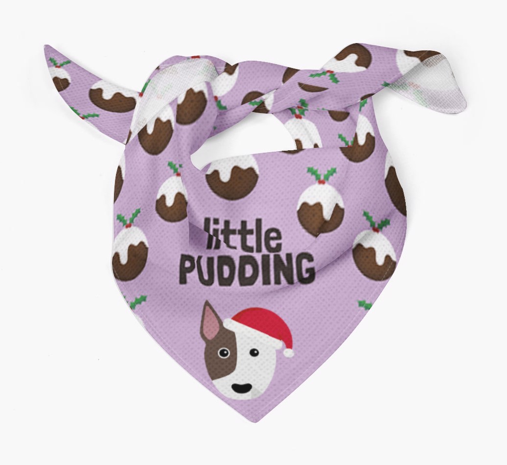 Little Pudding : Personalised {breedFullName} Christmas Bandana