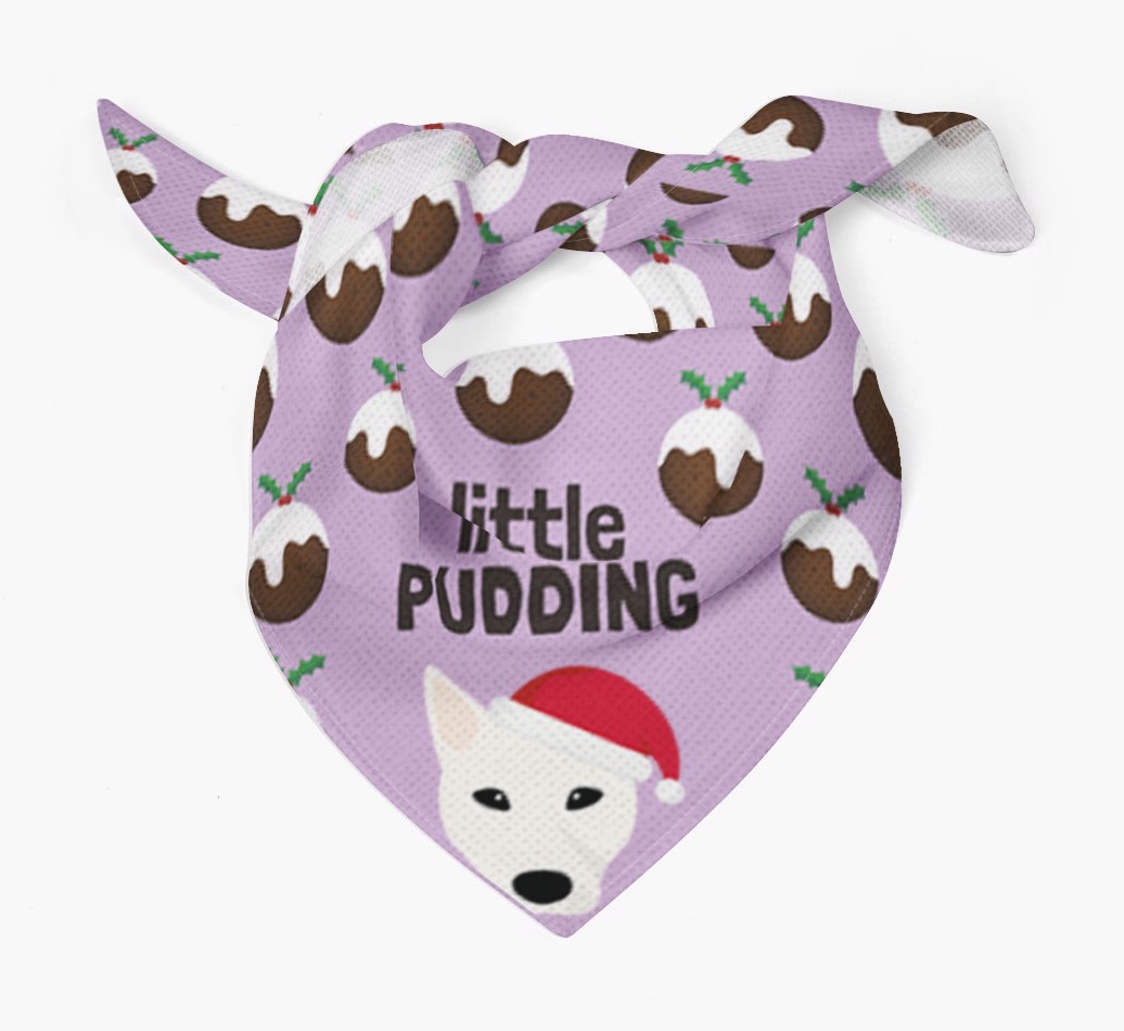 Little Pudding : Personalized {breedFullName} Christmas Bandana