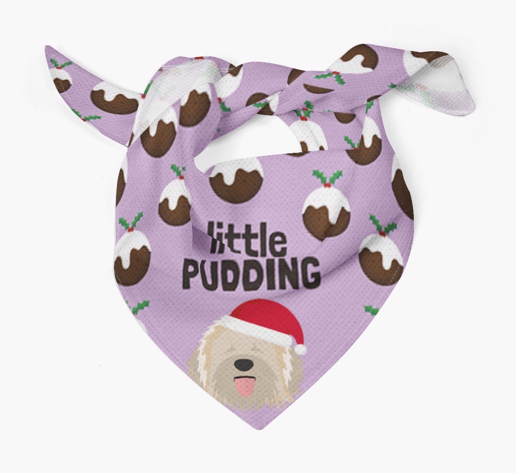 Little Pudding : Personalised {breedFullName} Christmas Bandana