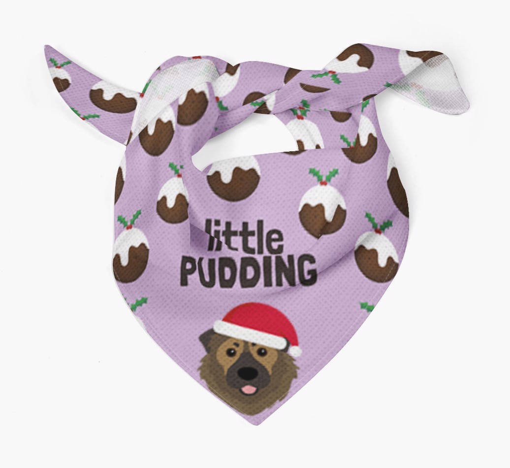 Little Pudding : Personalised {breedFullName} Christmas Bandana