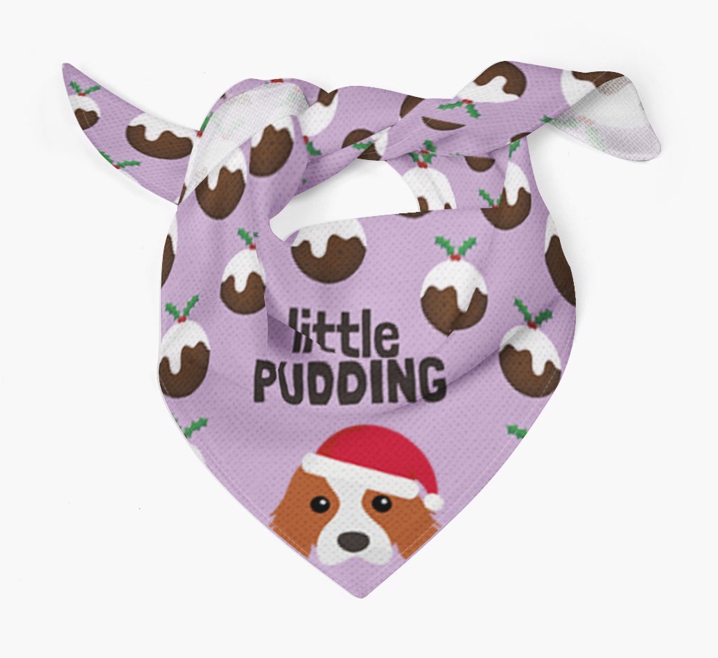Little Pudding : Personalized {breedFullName} Christmas Bandana