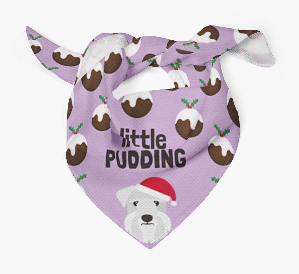 Little Pudding : Personalized {breedFullName} Christmas Bandana