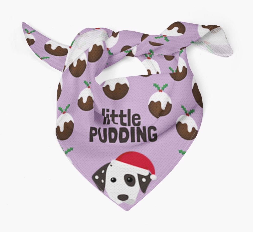 Little Pudding : Personalised {breedFullName} Christmas Bandana