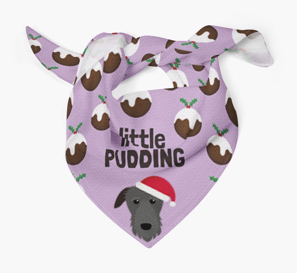 Little Pudding : Personalised {breedFullName} Christmas Bandana