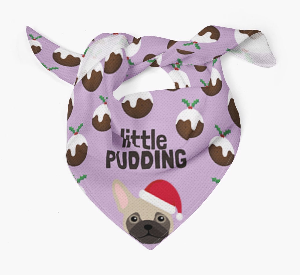 Little Pudding : Personalised {breedFullName} Christmas Bandana