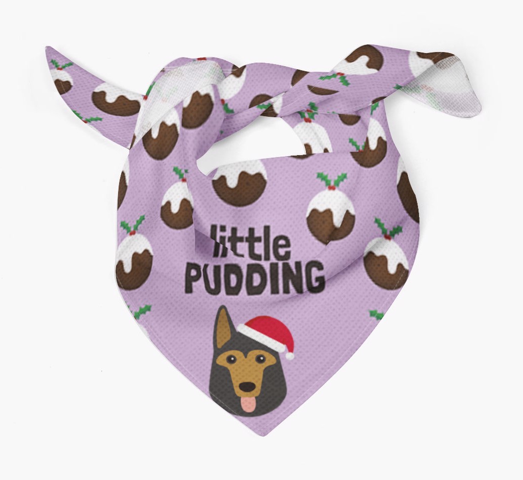Little Pudding : Personalised {breedFullName} Christmas Bandana