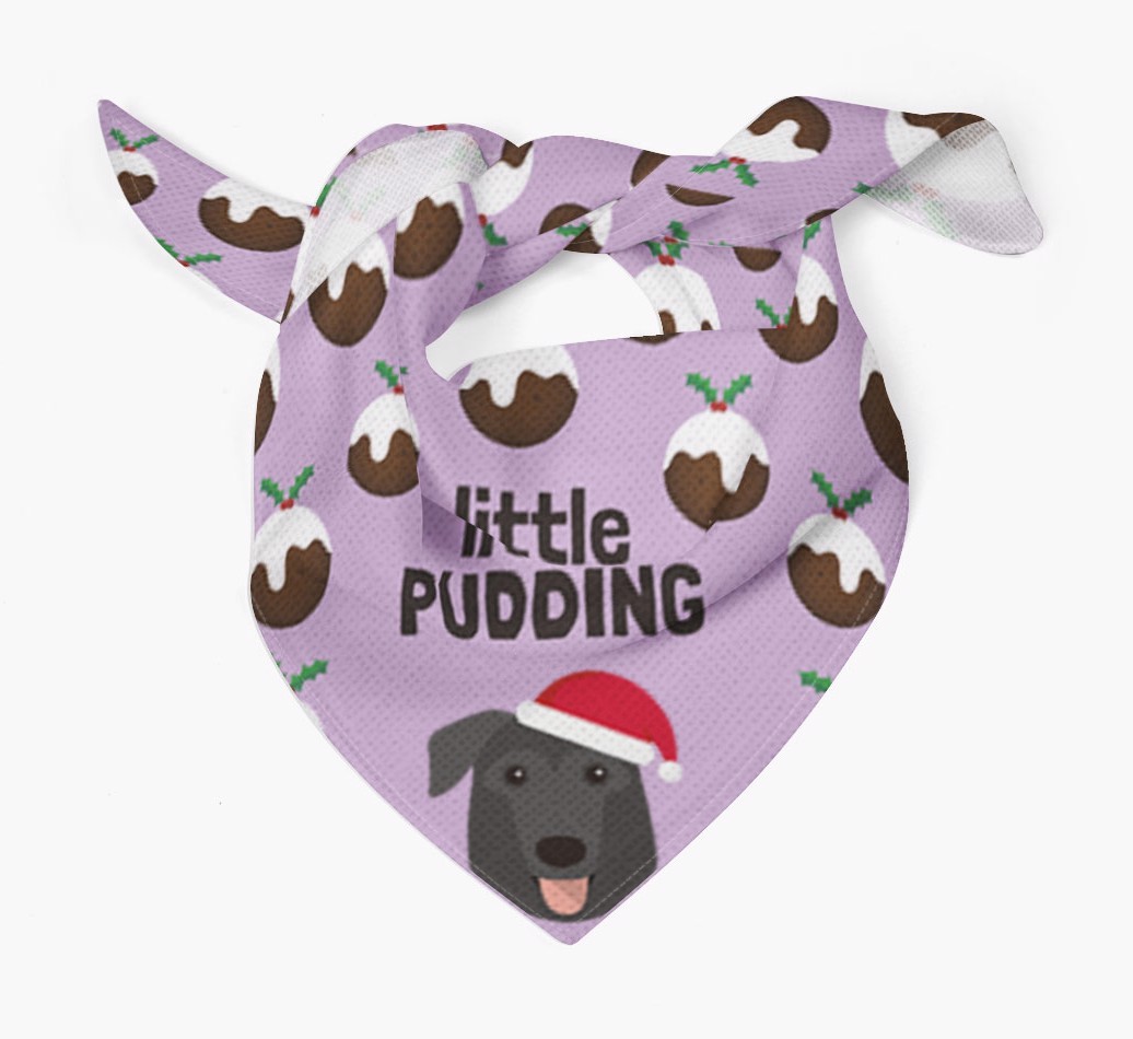 Little Pudding : Personalized {breedFullName} Christmas Bandana