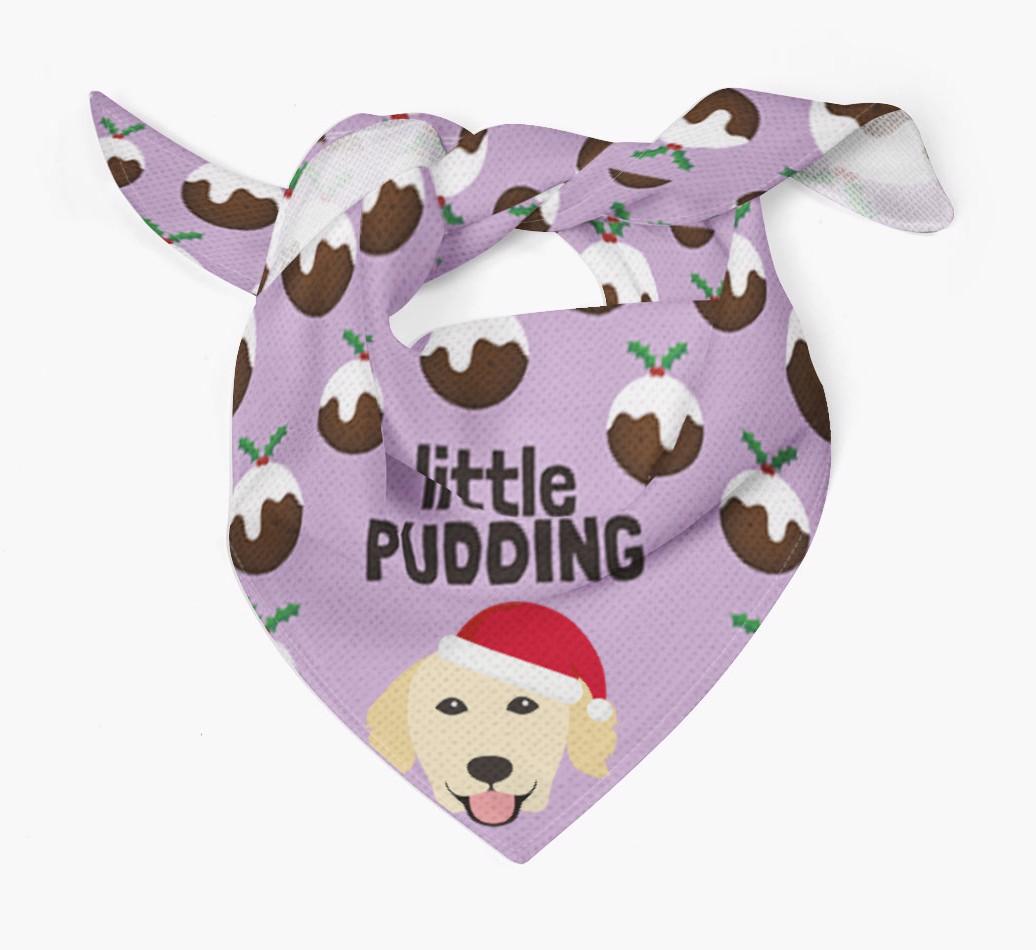 Little Pudding : Personalized {breedFullName} Christmas Bandana