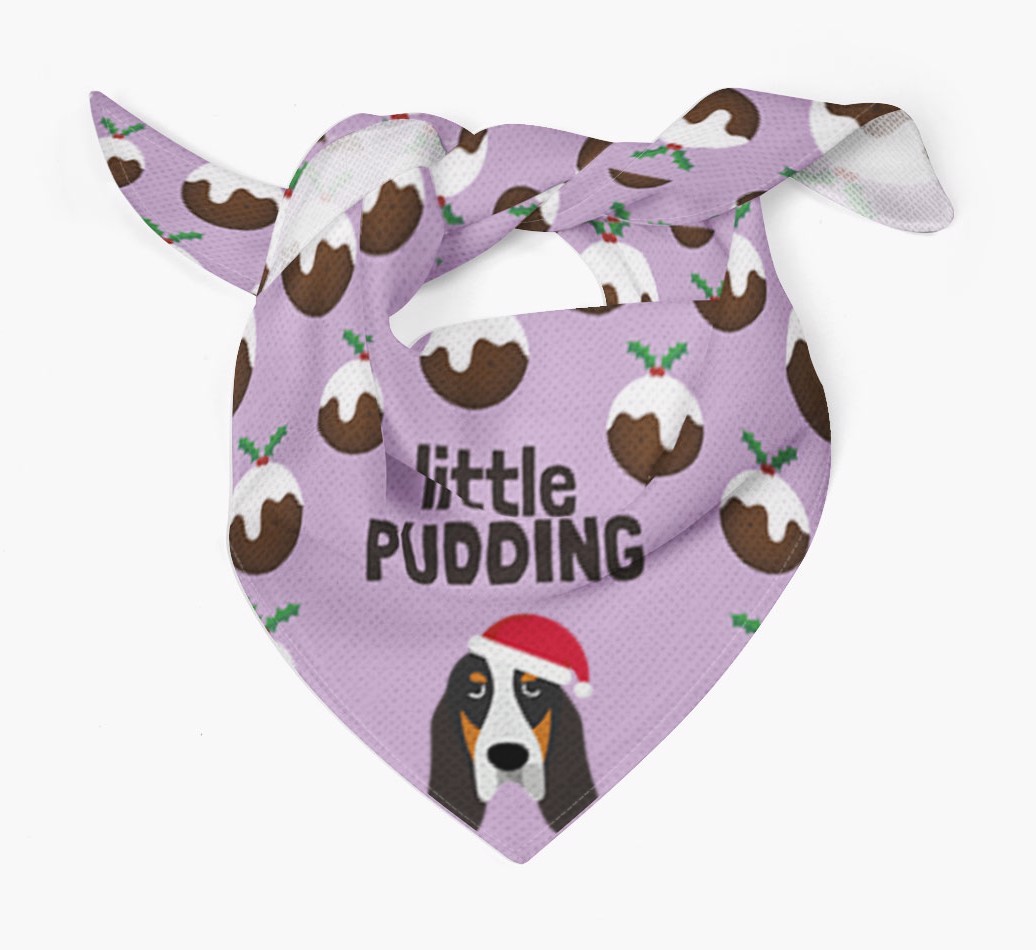 Little Pudding : Personalized {breedFullName} Christmas Bandana