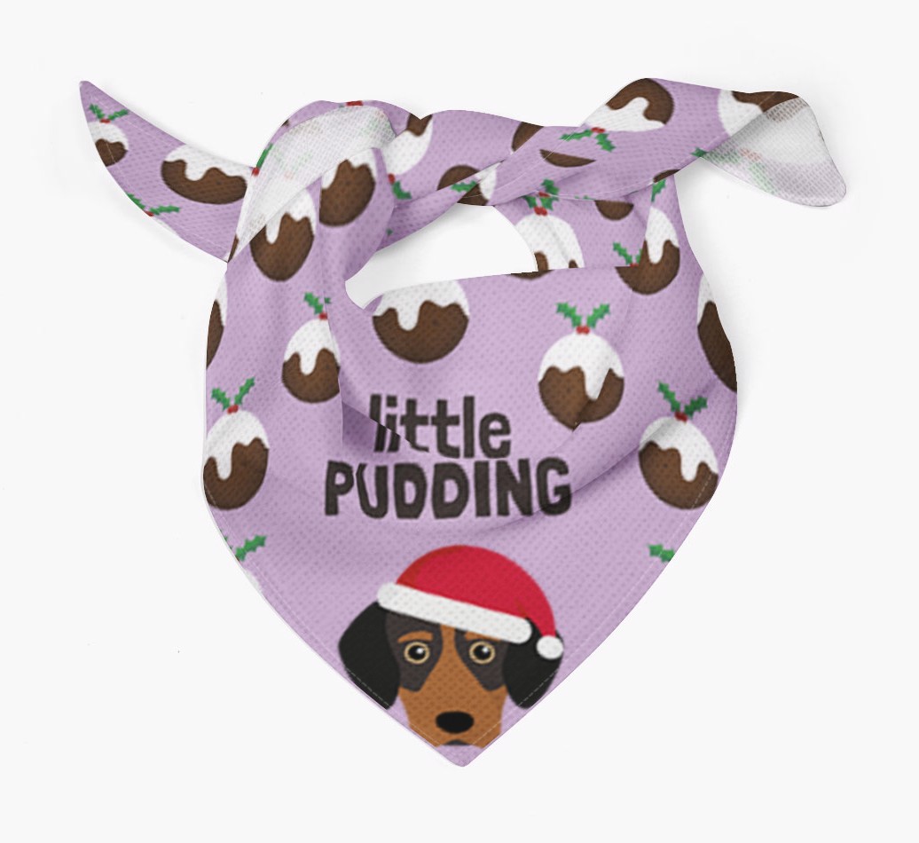 Little Pudding : Personalised {breedFullName} Christmas Bandana