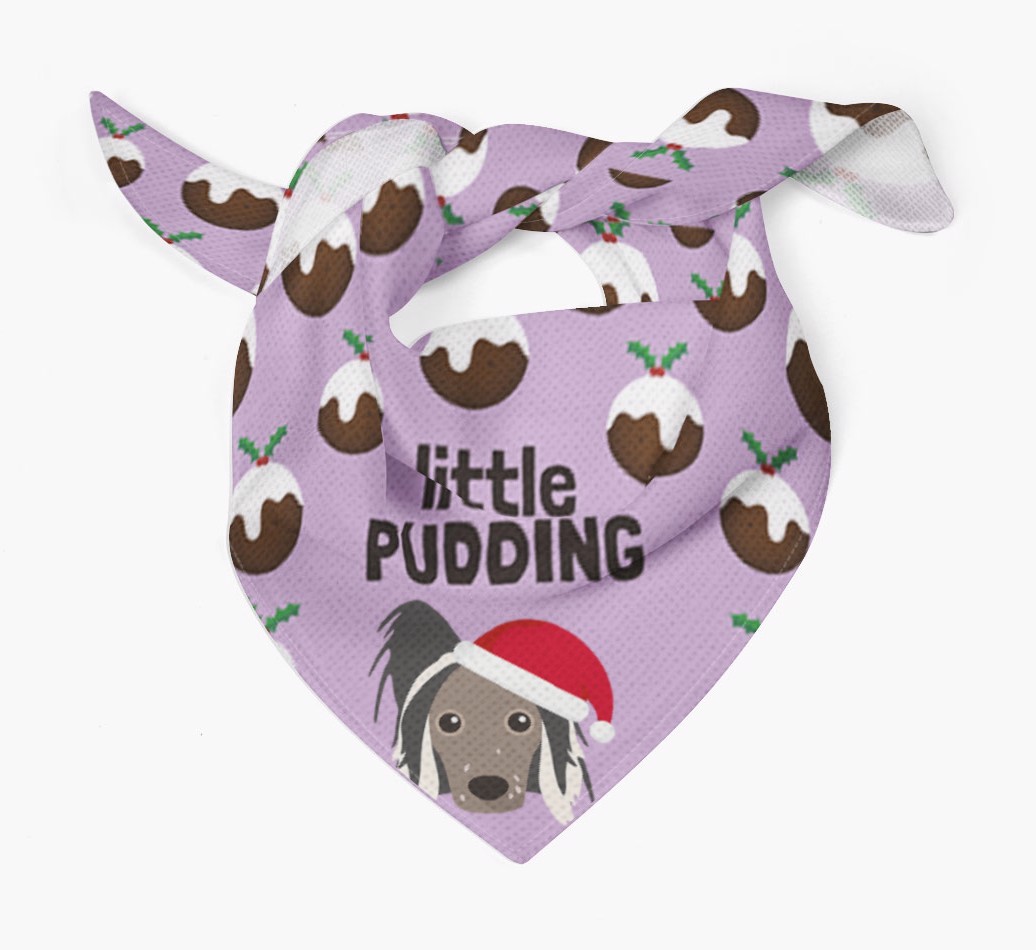 Little Pudding : Personalized {breedFullName} Christmas Bandana