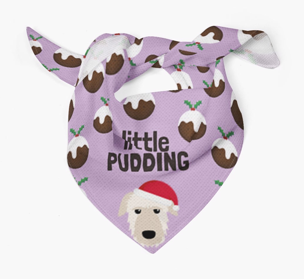 Little Pudding : Personalized {breedFullName} Christmas Bandana