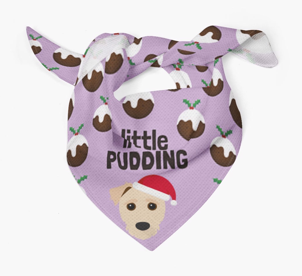 Little Pudding : Personalised {breedFullName} Christmas Bandana