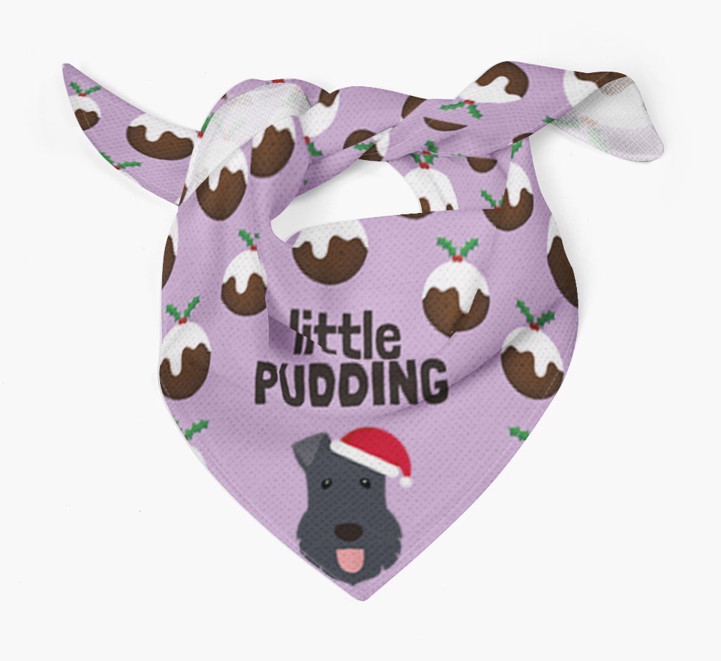 Little Pudding : Personalized {breedFullName} Christmas Bandana