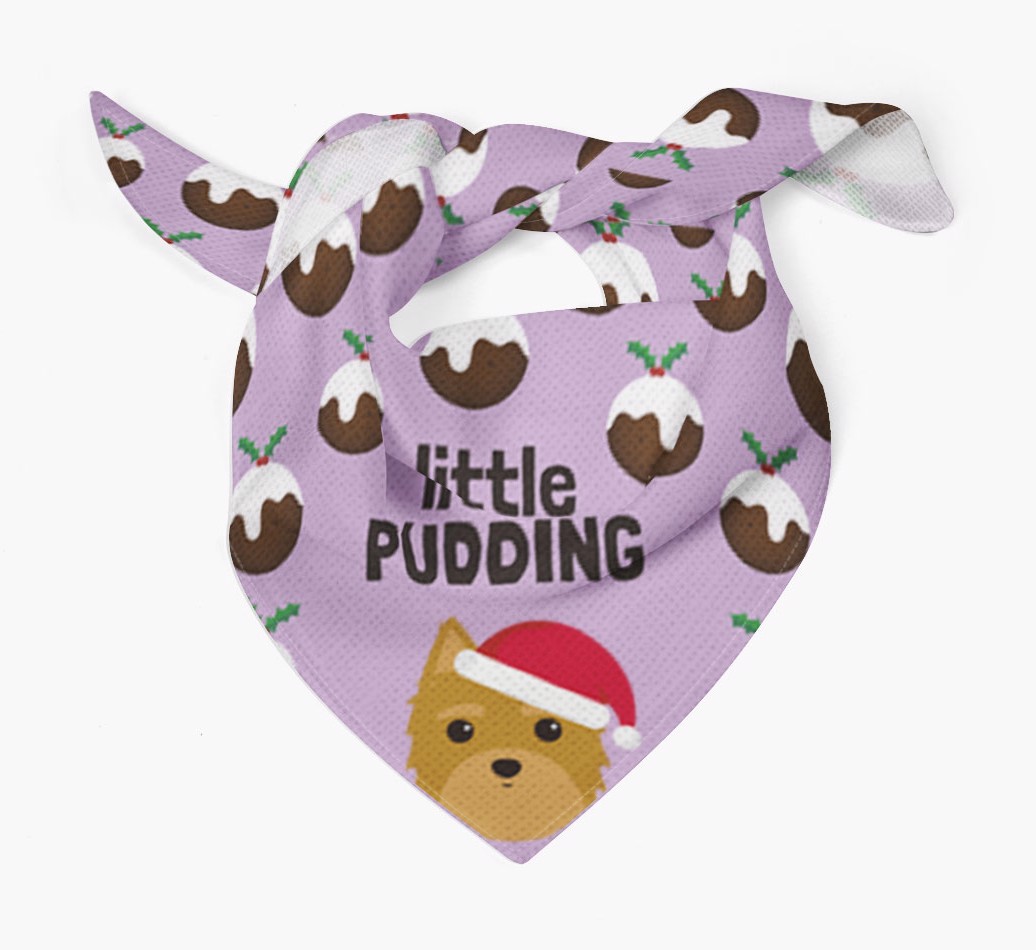 Little Pudding : Personalised {breedFullName} Christmas Bandana