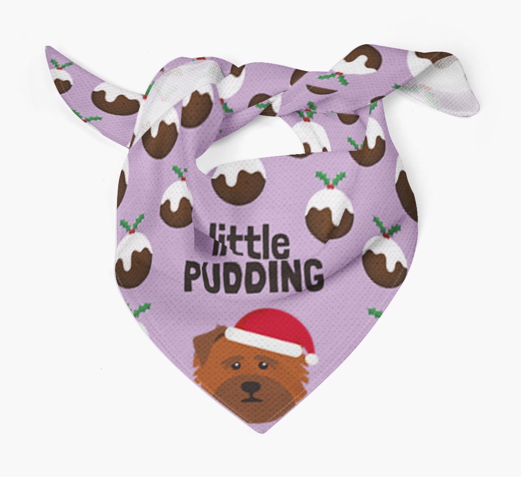 Little Pudding : Personalised {breedFullName} Christmas Bandana