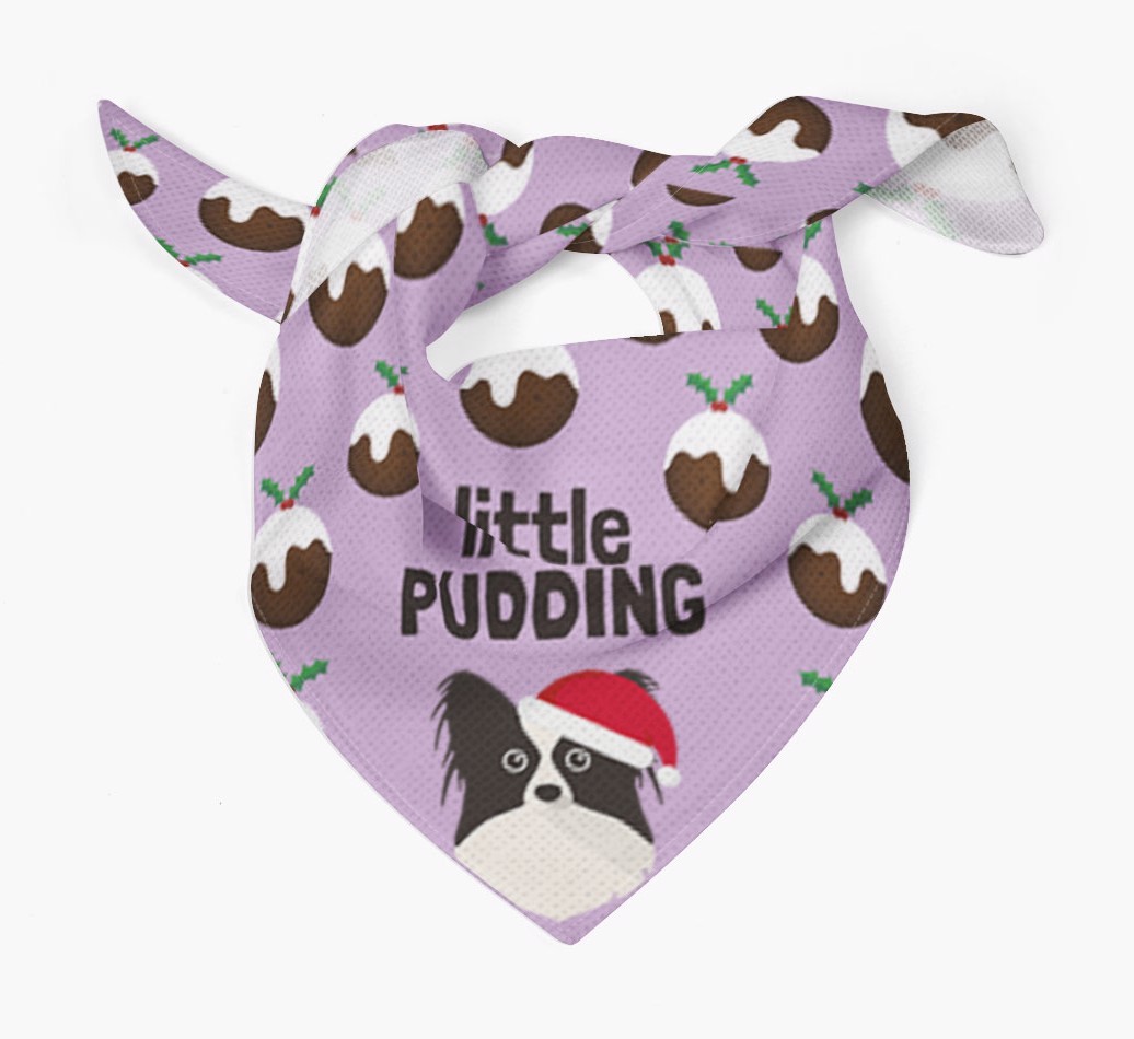 Little Pudding : Personalized {breedFullName} Christmas Bandana