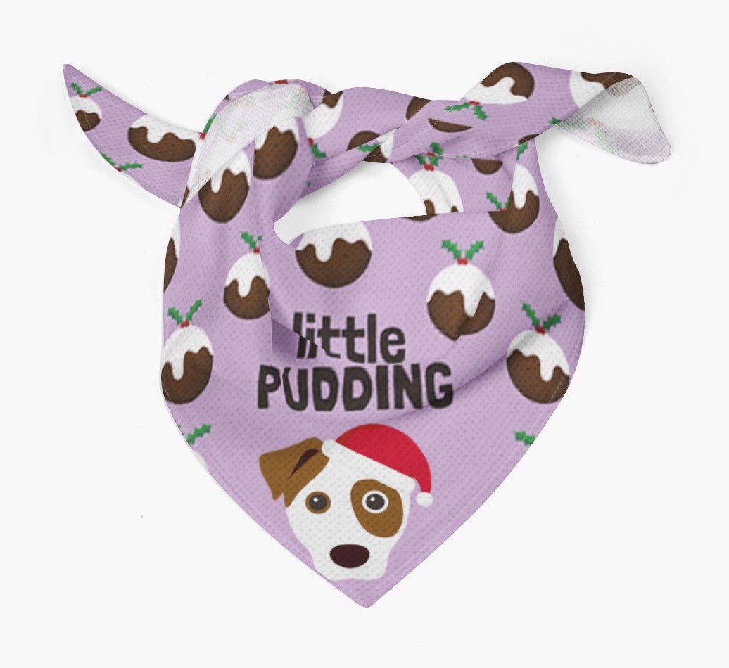 Little Pudding : Personalized {breedFullName} Christmas Bandana