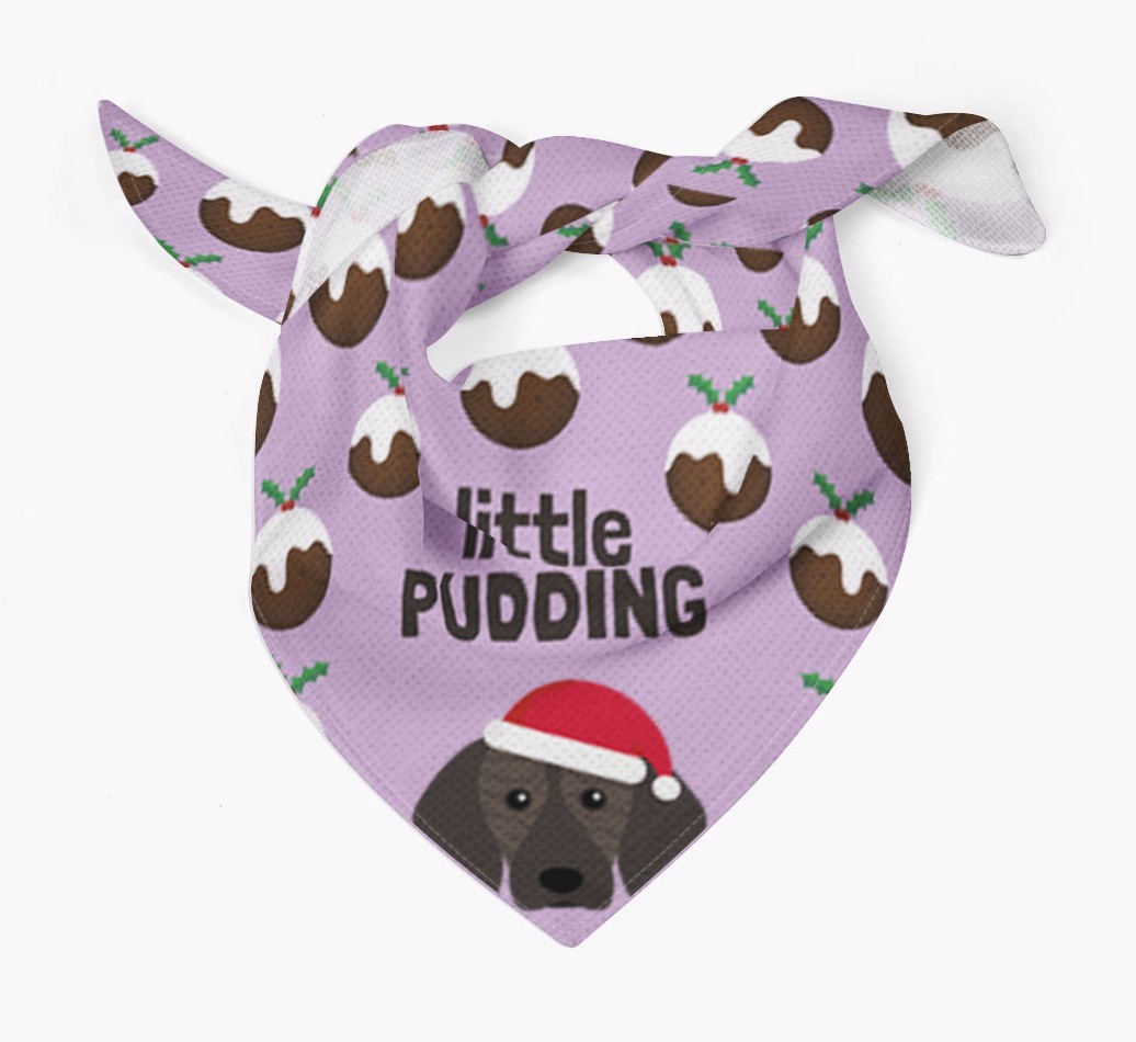 Little Pudding : Personalized {breedFullName} Christmas Bandana