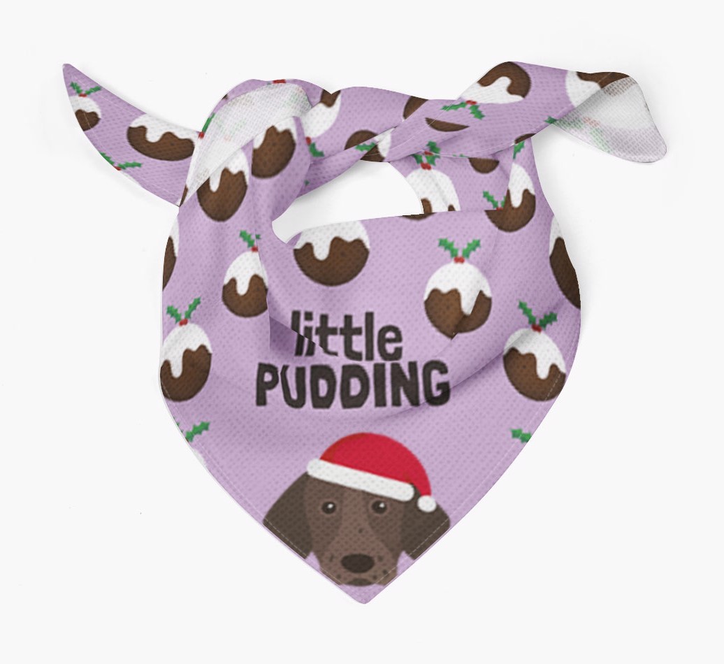 Little Pudding : Personalized {breedFullName} Christmas Bandana