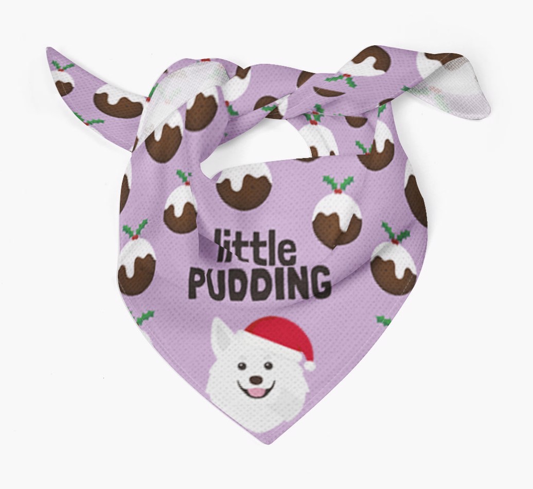 Little Pudding : Personalized {breedFullName} Christmas Bandana
