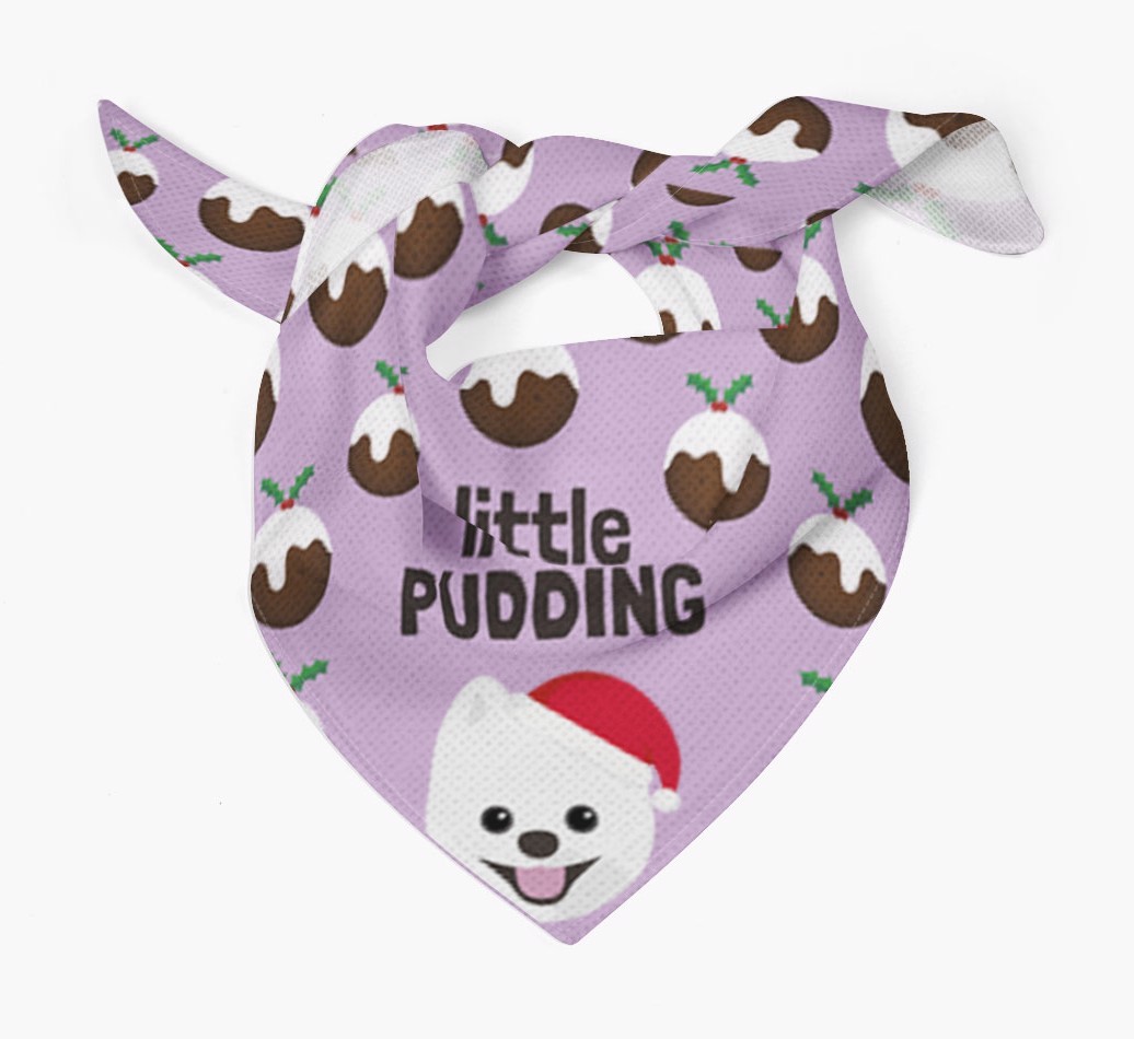 Little Pudding : Personalized {breedFullName} Christmas Bandana
