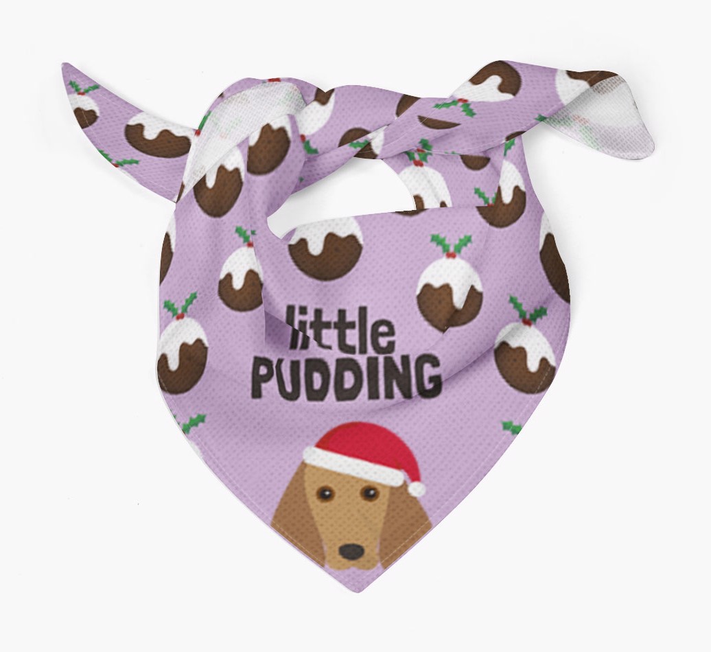 Little Pudding : Personalised {breedFullName} Christmas Bandana
