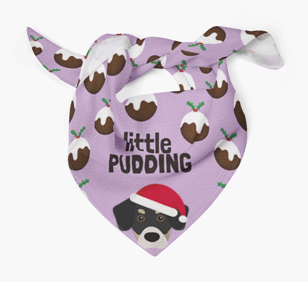 Little Pudding : Personalized {breedFullName} Christmas Bandana
