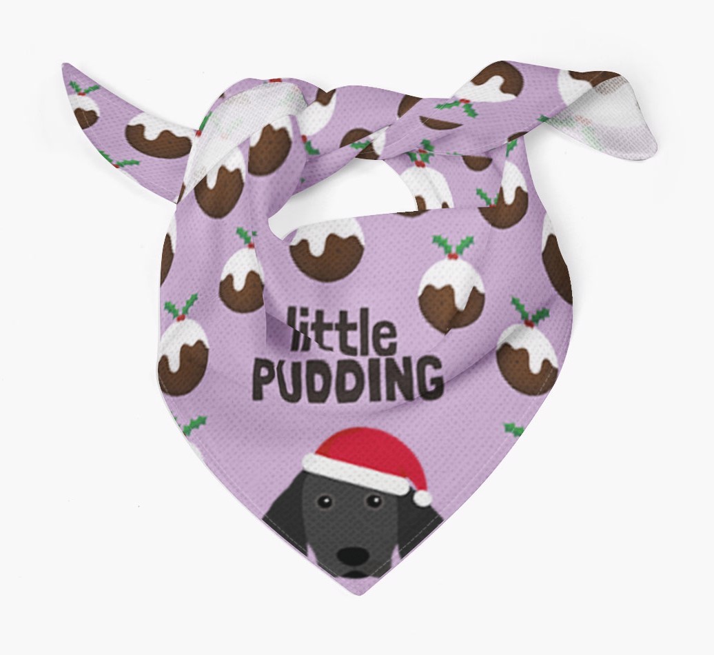 Little Pudding : Personalized {breedFullName} Christmas Bandana