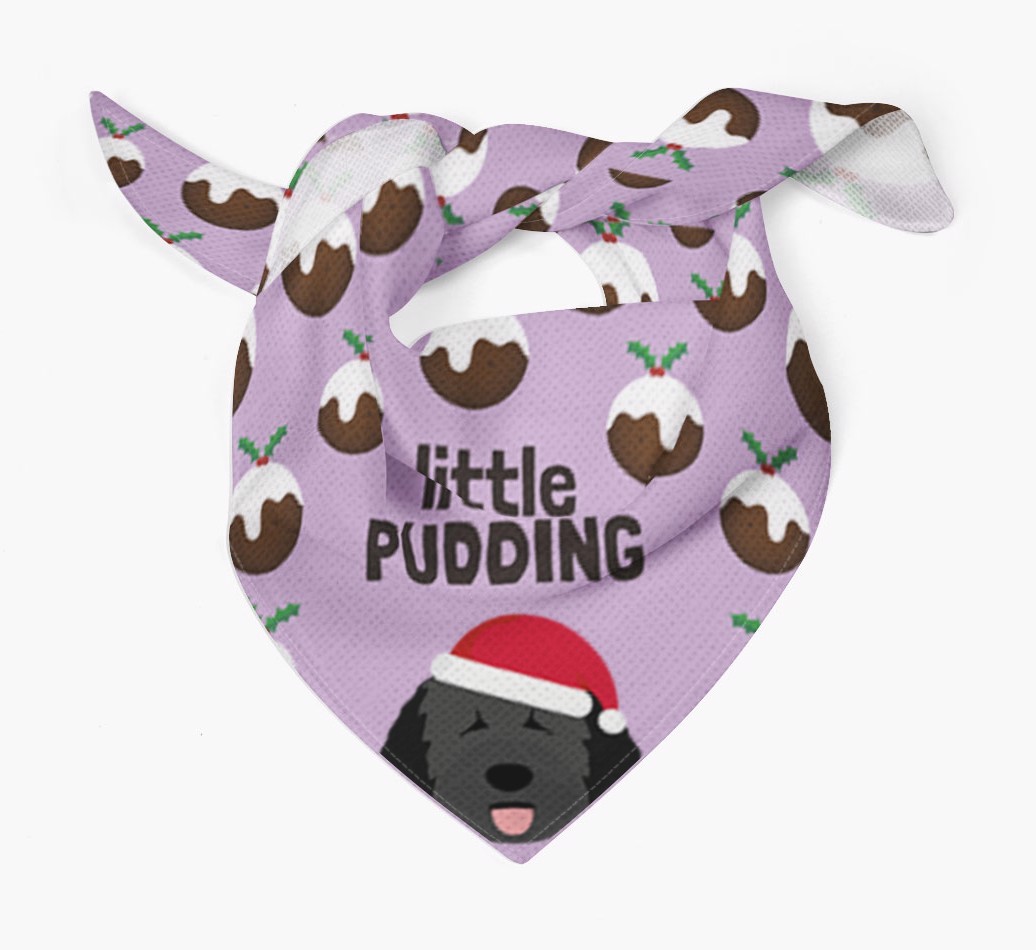 Little Pudding : Personalized {breedFullName} Christmas Bandana