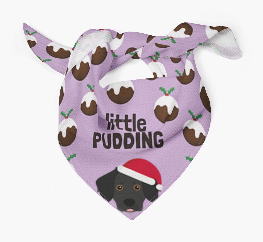 Little Pudding : Personalized {breedFullName} Christmas Bandana