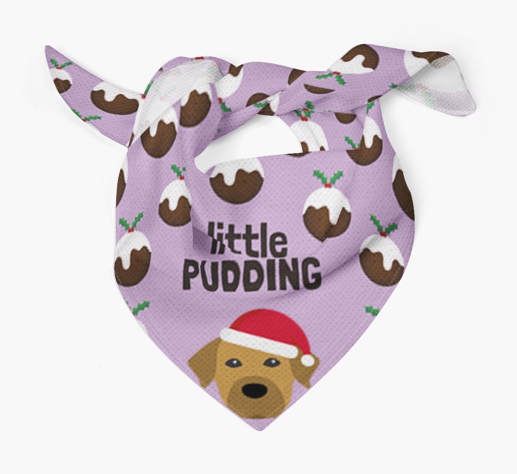 Little Pudding : Personalized {breedFullName} Christmas Bandana
