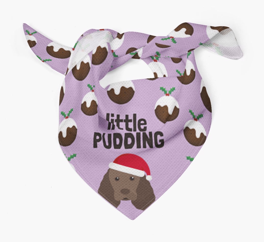 Little Pudding : Personalised {breedFullName} Christmas Bandana
