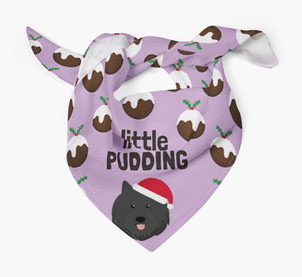 Little Pudding : Personalized {breedFullName} Christmas Bandana
