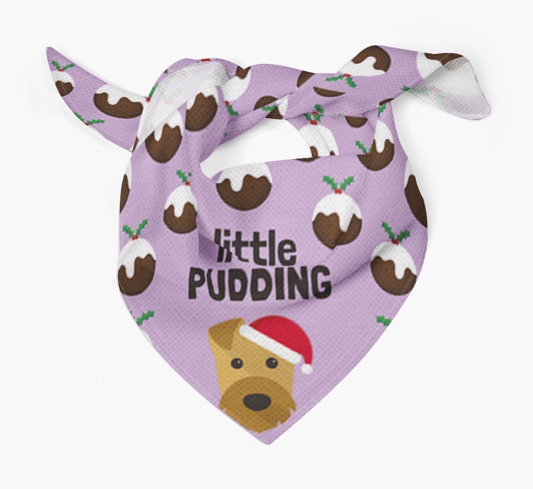Little Pudding : Personalized {breedFullName} Christmas Bandana