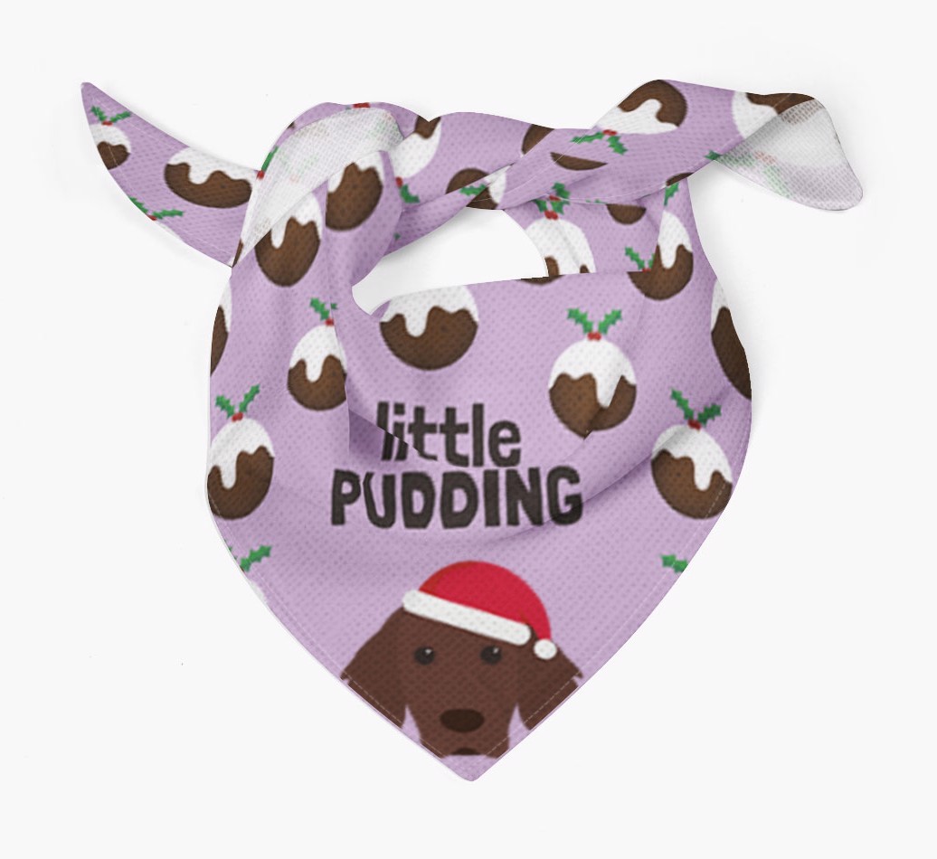 Little Pudding : Personalized {breedFullName} Christmas Bandana