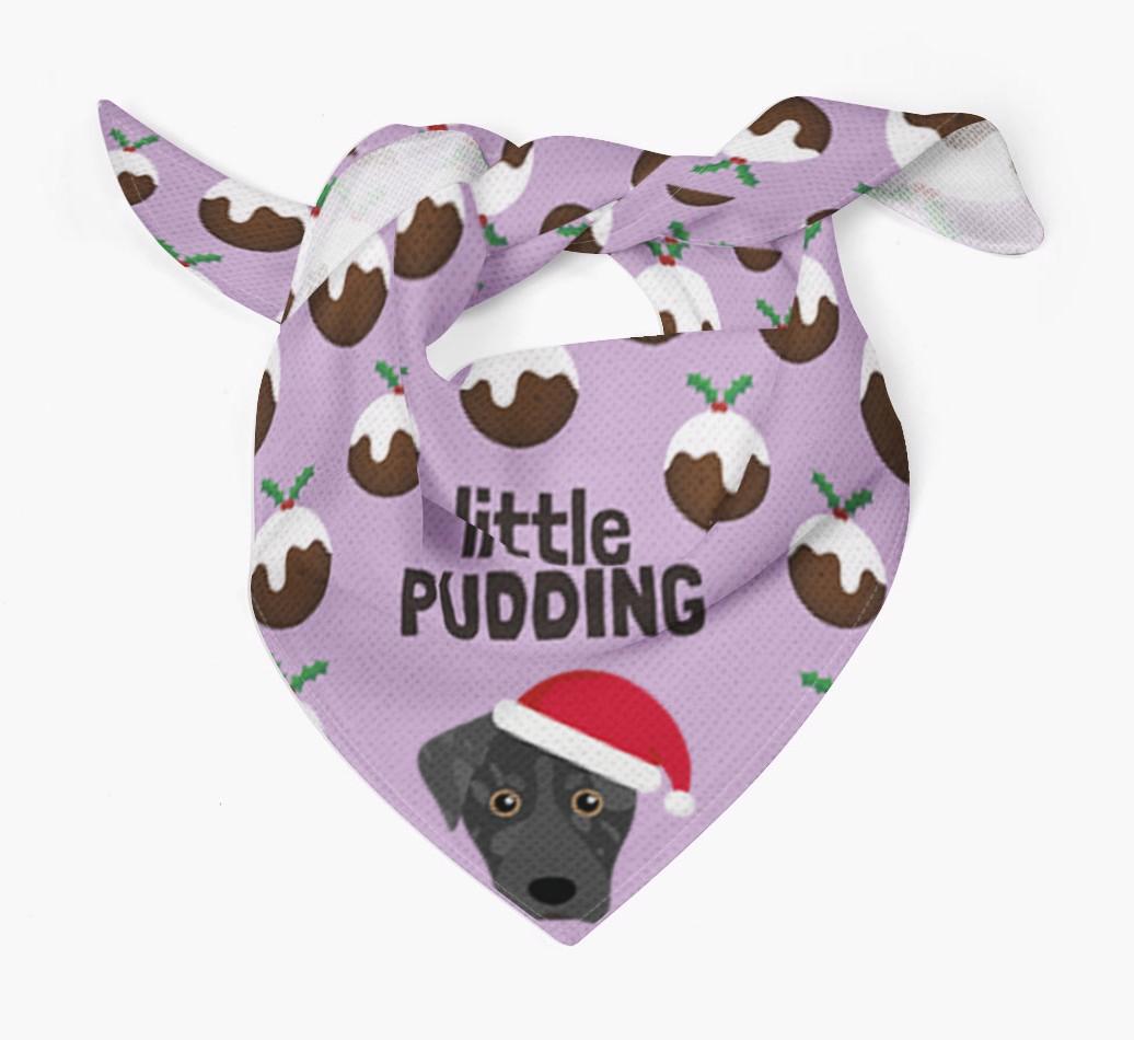 Little Pudding : Personalized {breedFullName} Christmas Bandana