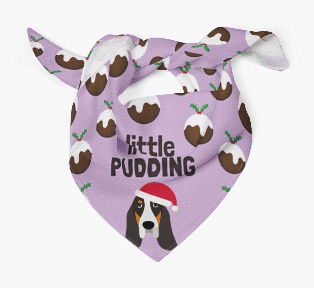 Little Pudding : Personalized {breedFullName} Christmas Bandana