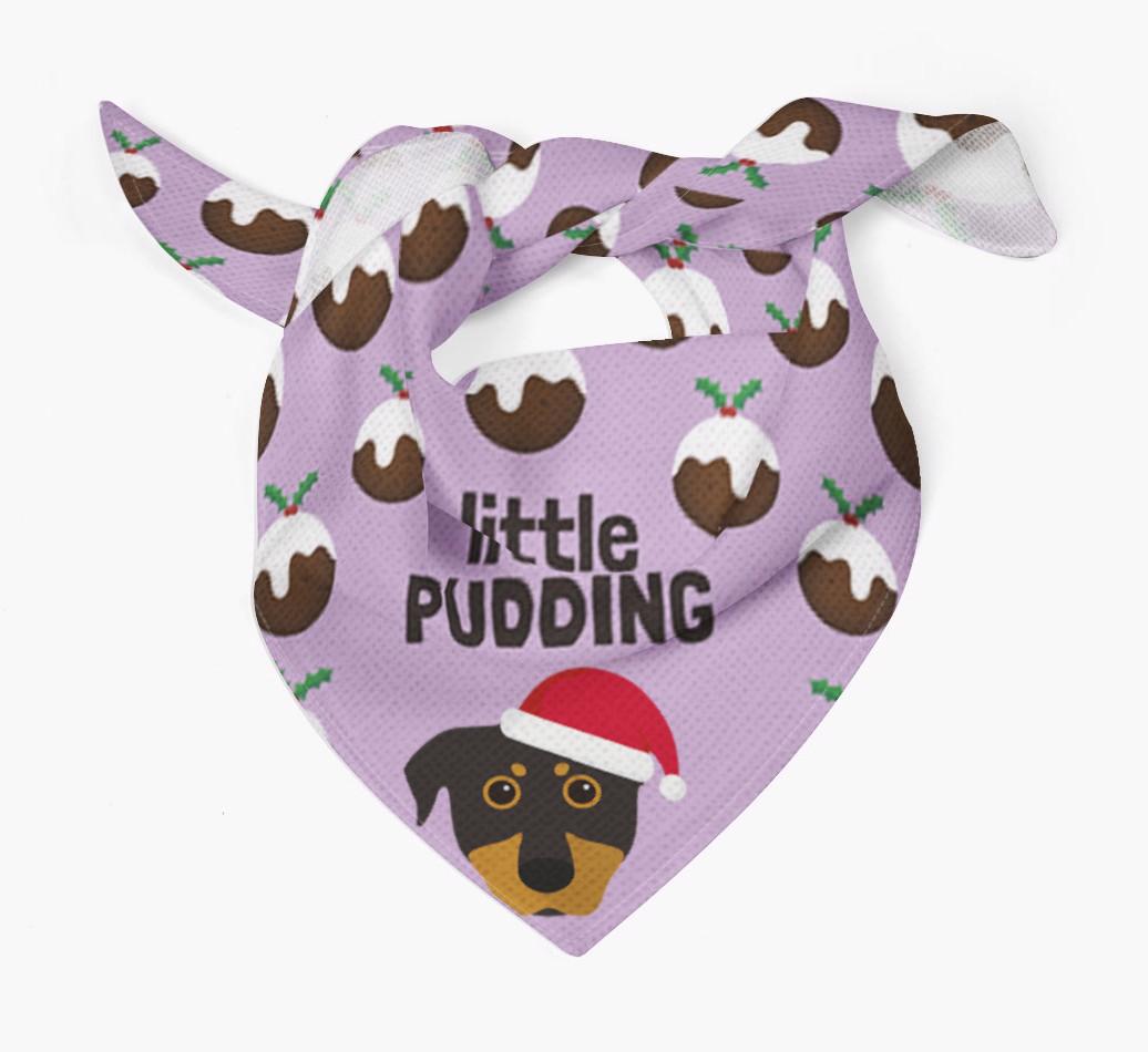 Little Pudding : Personalized {breedFullName} Christmas Bandana
