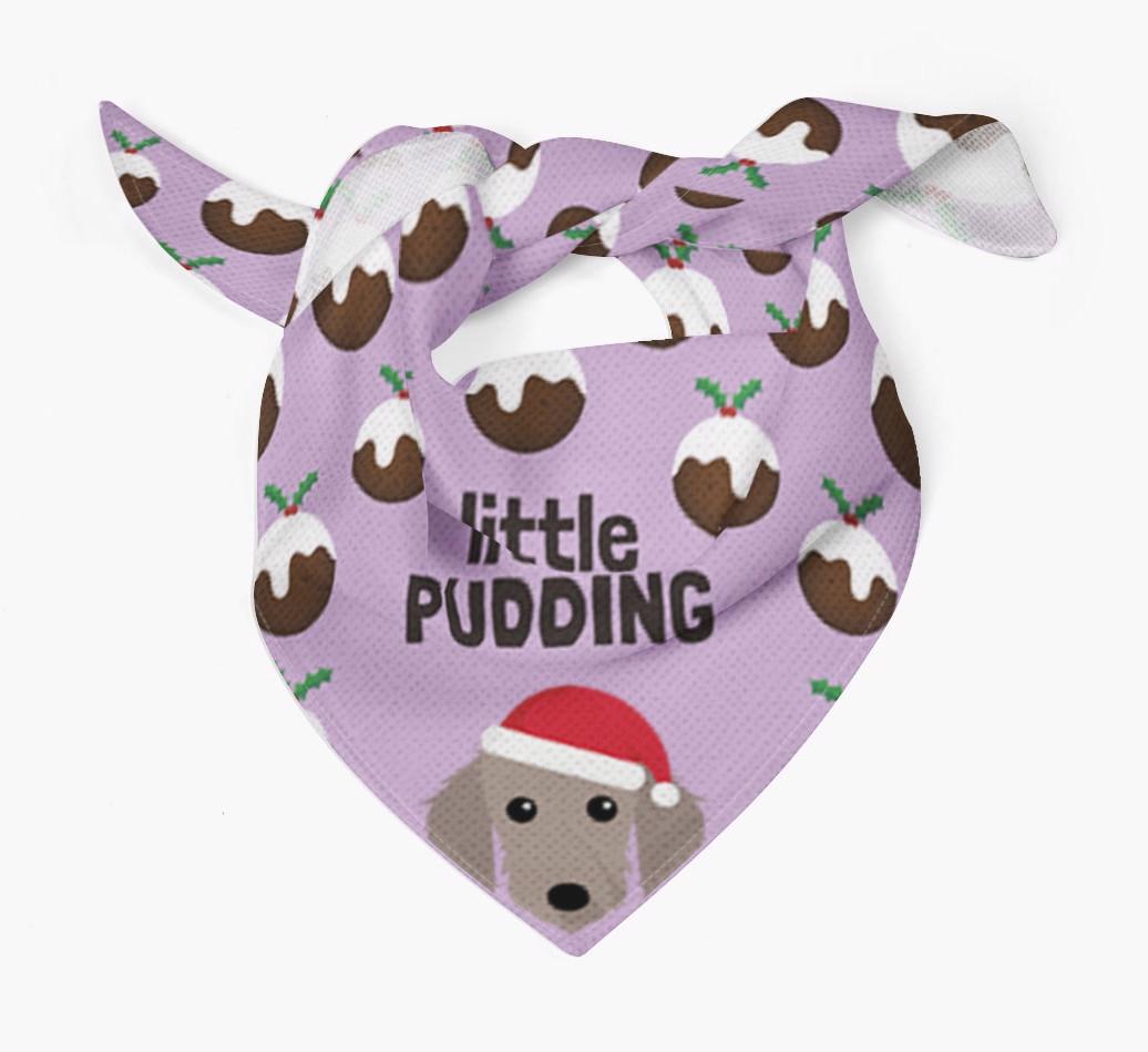 Little Pudding : Personalized {breedFullName} Christmas Bandana