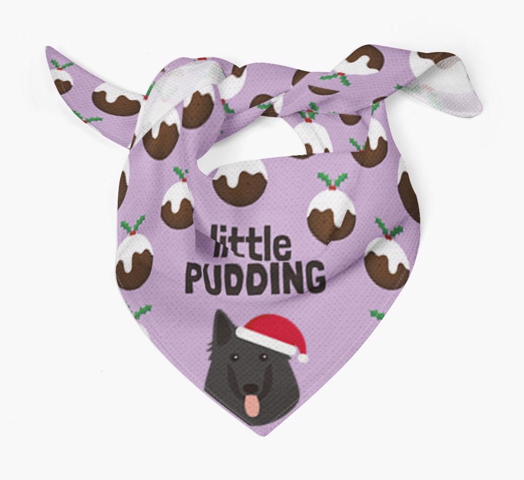 Little Pudding : Personalized {breedFullName} Christmas Bandana