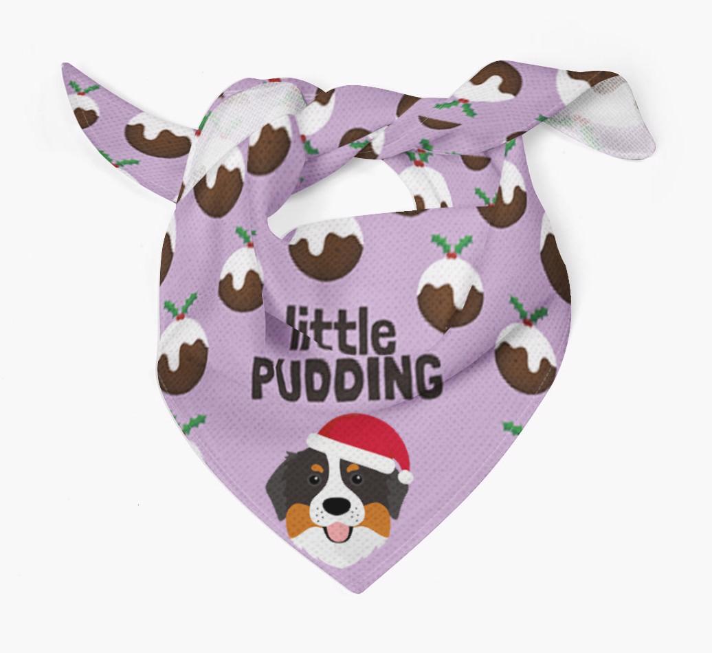 Little Pudding : Personalized {breedFullName} Christmas Bandana