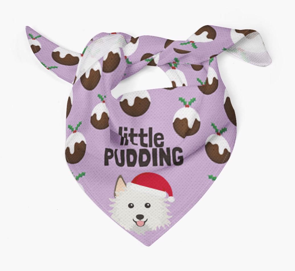Little Pudding : Personalized {breedFullName} Christmas Bandana