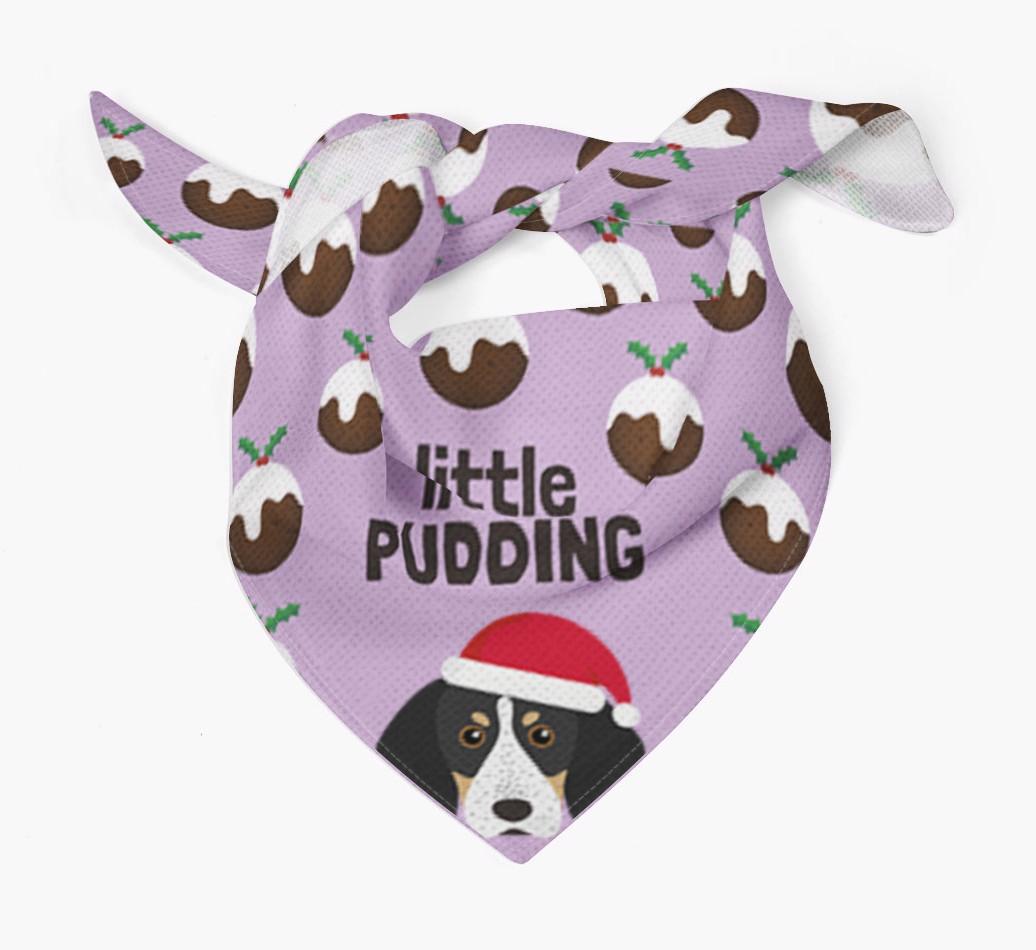 Little Pudding : Personalized {breedFullName} Christmas Bandana