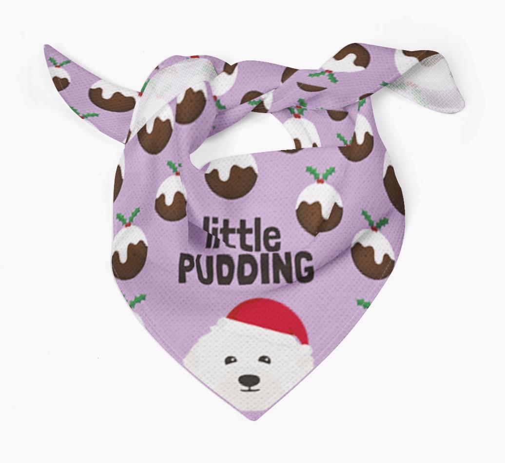 Little Pudding : Personalized {breedFullName} Christmas Bandana