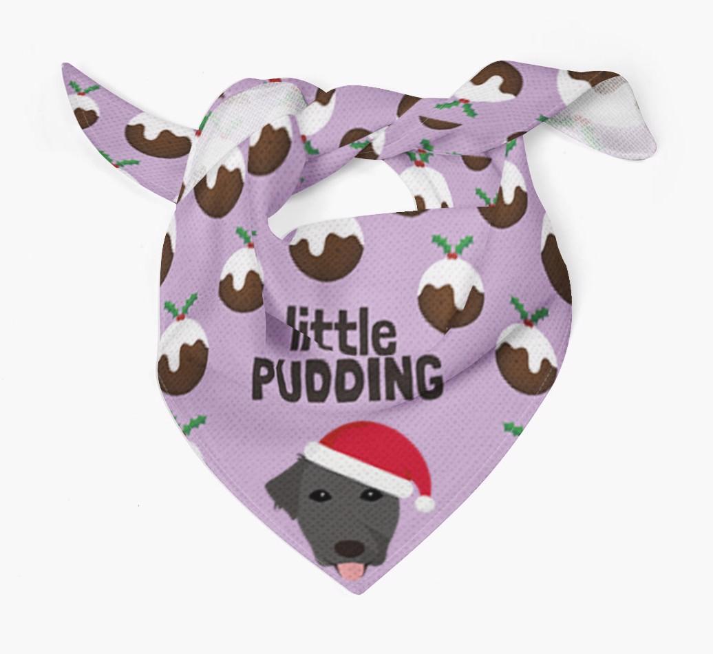 Little Pudding : Personalized {breedFullName} Christmas Bandana