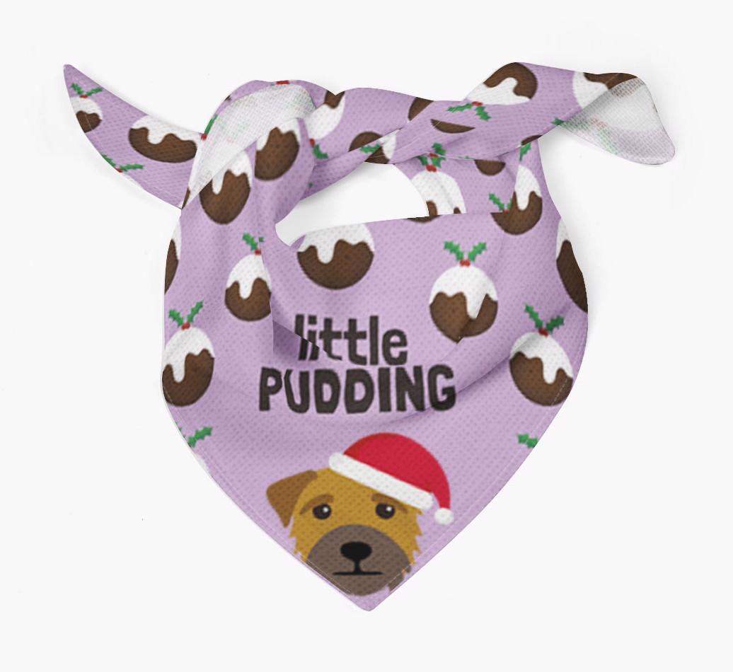 Little Pudding : Personalized {breedFullName} Christmas Bandana
